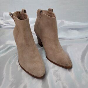 J Crew Eaton Pull On Suede Ankle Bootie Size 9.5